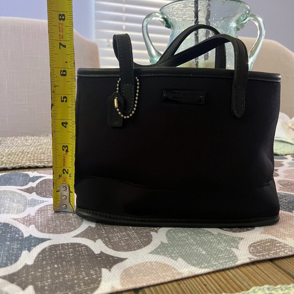 Vintage Coach 6237 Black Mini Tote – Neoprene & Leather - Picture 6 of 6